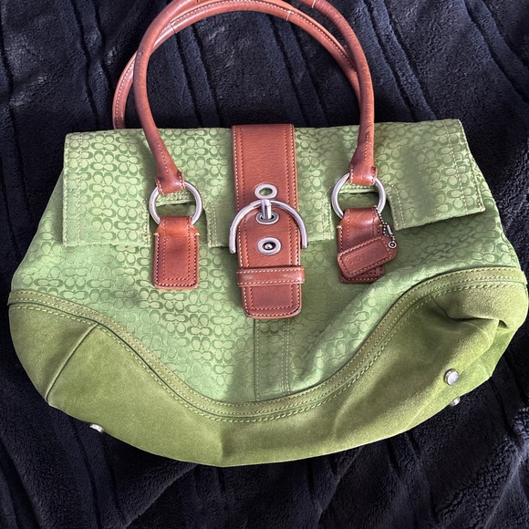 Green and Brown Designer Women's Bag